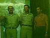 Hank Nurge, John Klunk, Norb Alber - moustache contest sponsored by Lt. Col. Simons just prior to his accident with the F-101 at the Area