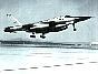 YB-58 Test Vehicle getting airborne at Edwards AFB, CA for round-trip to White Sands Range in New Mexico. 1964
