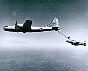 Eastham refueling F84G from KB-29 during Korean War 31st Fighter Wing out of Turner AFB, Ga.