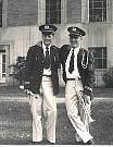 I played Varsity Basketball 4 years and Varsity Baseball 4 years but the most fun was traveling with the Band. I was lucky enough to be the lead trumpet 4 years. Did not read music well but once I heard it I could play it. This photo was taken in 1950 at the new Court House in Charles City, Iowa with my lifetime friend Jerry Simpson.