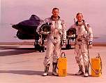 Pilot Merv Evenson and Backseater Red McNair. Palmdale AF Flight Test Crew