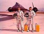 AF Pilot Dick Gerard and Backseater Ron Selberg. Palmdale AF Flight Test Crew