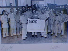 Groom Lake 1129th SAS celebrating 500th flight of the Titanium Goose