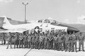 1968 Crew at Groom. L-R: Donnelson, ??????. Tom Teaford (far right)
