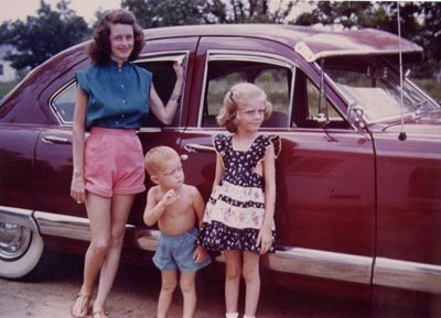 Millie, Jay and Gail in 1951 Kaiser