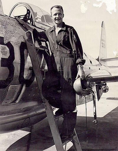 Me amd F84 at Turner AFB, Albany, Ga 1950