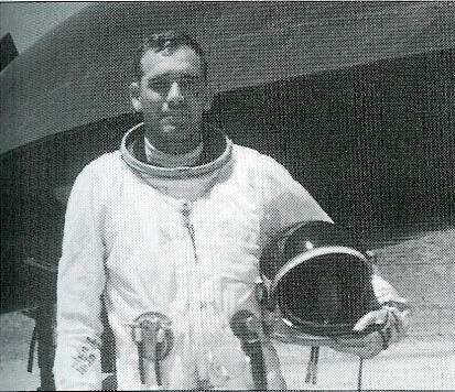 CIA Pilot Frank Murray and his A-12 at Groom Lake, Nevada