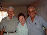 OLD FRIEND, AIR FORCE COLONEL JOHN (JACK) BUCHANAN FROM TUCSON, AZ VISITS WITH DICK AND DOT ROUSSELL IN LAS VEGAS. FIRST MET ON OKINAWA IN THE YEAR 1958.