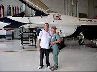 TD and Doris Barnes with Thunderbird plane