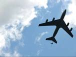 Flyover by KC-135, the plane upon which Weeks depended for fuel to conduct his missions