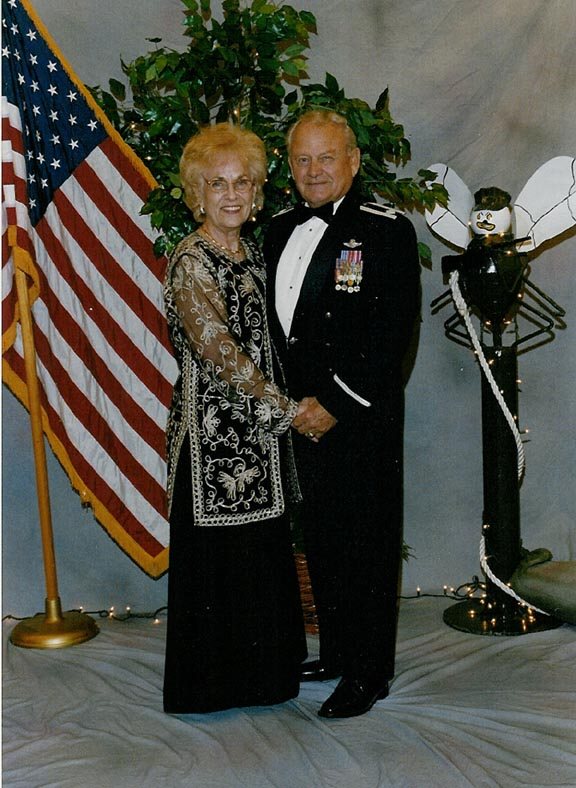 Dick and Jacky at SeaBee Ball - 2001