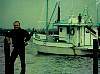 Dick and his trusty shrimp boat -  wilsons fishing camp, biloxi, ms 1978